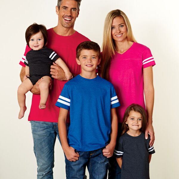 Rabbit Skins Toddler Fine Jersey Football T-Shirt Thumbnail