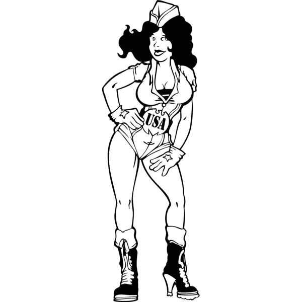 es3pinup07bw Thumbnail