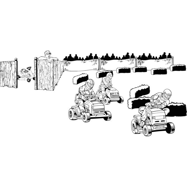 lawn mower race Thumbnail